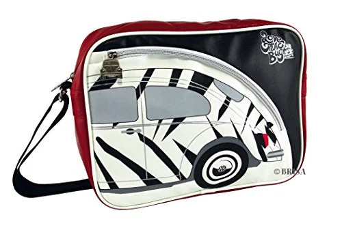 Suitcase with durable fabric-Vw Collection By Brisa Genuine Volkswagen Bug Beetle Shoulder Bag