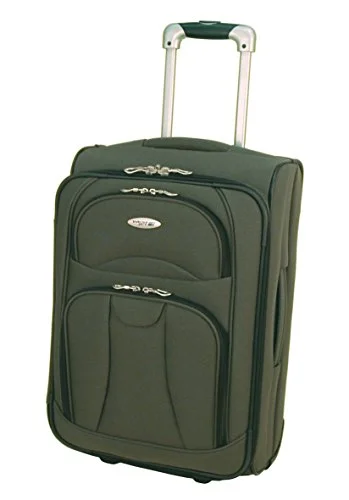 Suitcase for travel organizers-West Jet Navigator Luggage 20 Inches Exp. Cabin Trolley - Sage Color