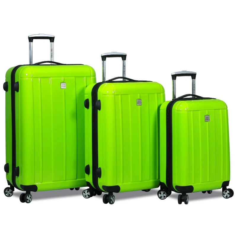 Suitcase for family trips-World Traveler Contour Hardside 3-Piece Spinner Luggage Set