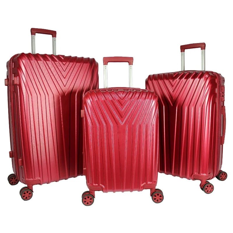 Suitcase with trendy colors-World Traveler Skyline Hardside 3-Piece Spinner Luggage Set