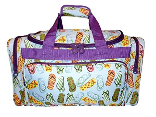 Duffle Bags for MMA-19" Fashion Fashionable Print Duffle Bag - Personalization Available (Flip Flop Print)