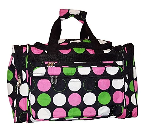 Duffle Bags for self-defense-19" Fashion Multi Pocket Duffle Bag - Personalization Available (Blank - Multi Dot)