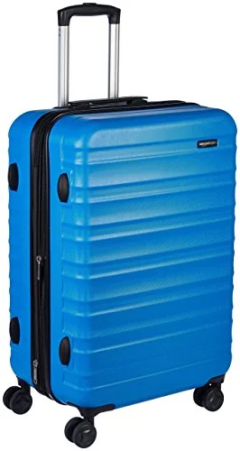 Suitcase for rugged terrain-Amazonbasics Hardside Spinner Luggage - 24-Inch, Light Blue