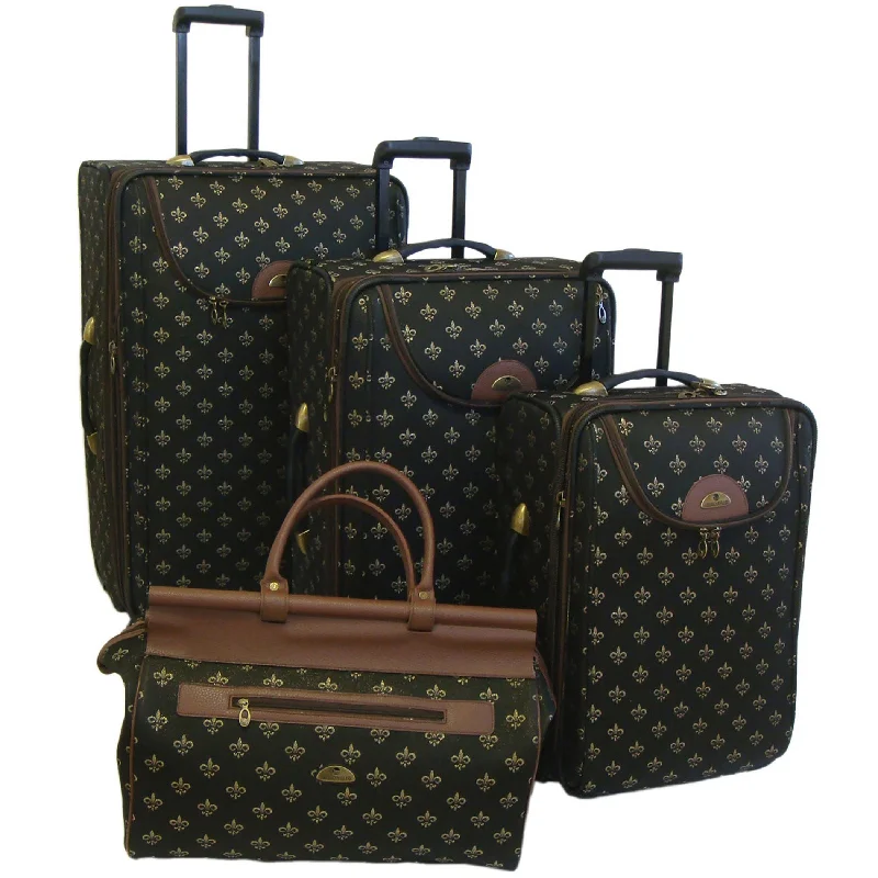 Suitcase for road travel-American Flyer Lyon 4-Piece Luggage Set