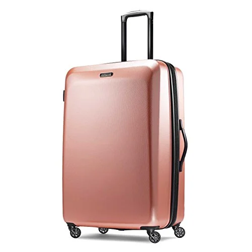 Suitcase with bright colors-American Tourister Spinner 28, Rose Gold