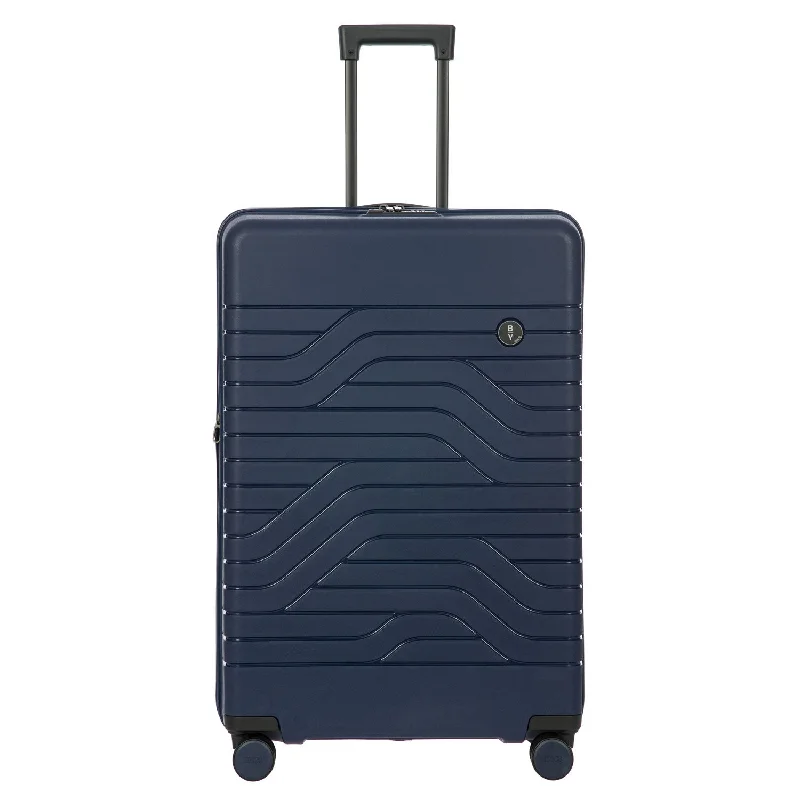 Suitcase for group travel-Bric's B/Y Ulisse 30" Expandable Spinner Ocean Blue