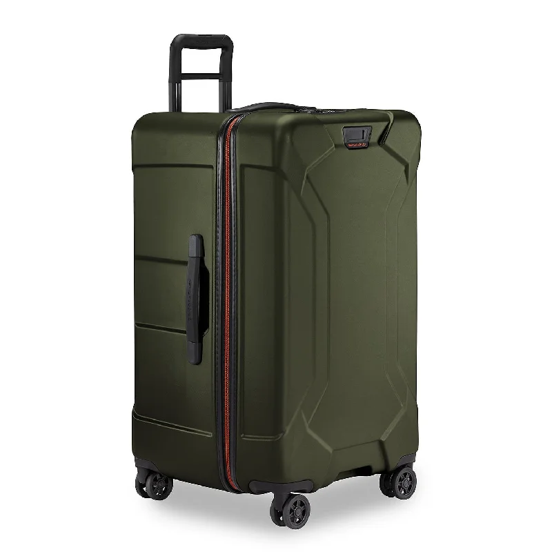 Suitcase with travel accessories-Briggs & Riley Torq QUT228SP-23 Medium Trunk Spinner Hunter