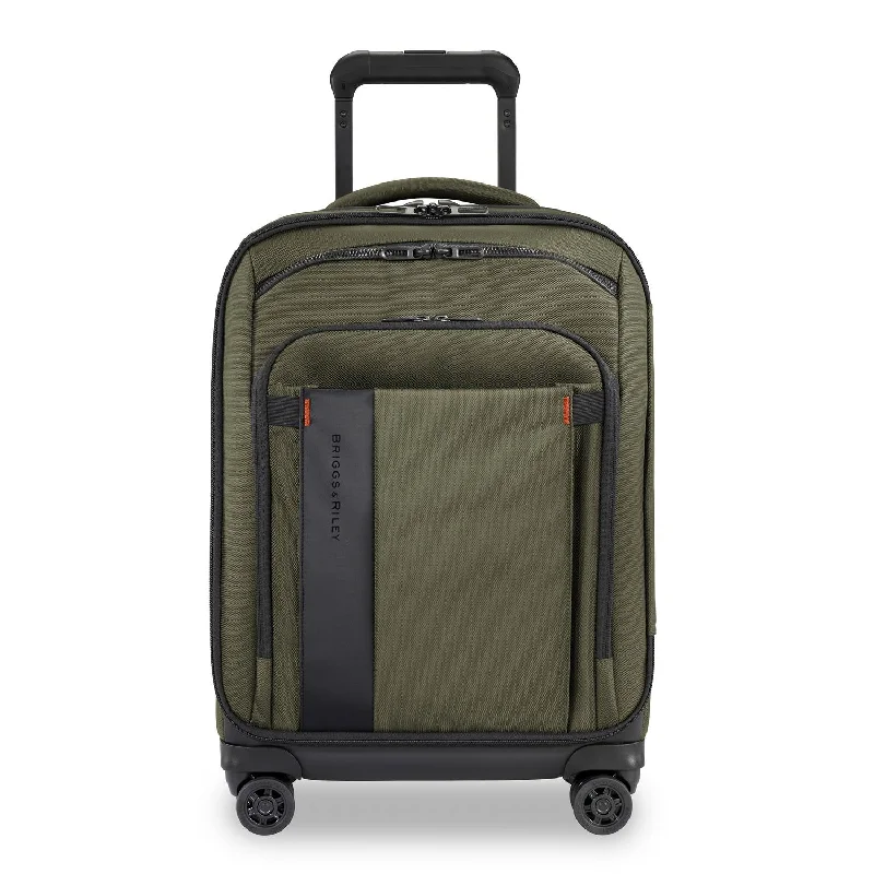 Suitcase with sleek handles-Briggs & Riley ZDX International Carry-on Expandable Spinner Hunter