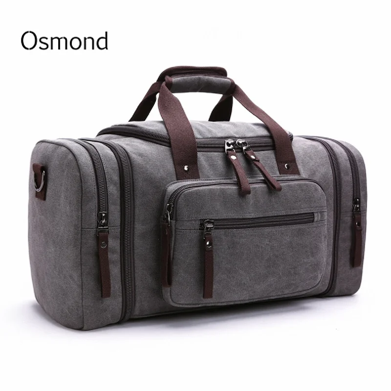 Canvas Travel Bags Weekend Shoulder Bags Large Capacity Men Hand Luggage Travel Duffle Bags