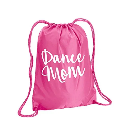 Suitcase for minimalist travelers-Dance Mom Cinch Pack In Hot Pink - Large 17X20