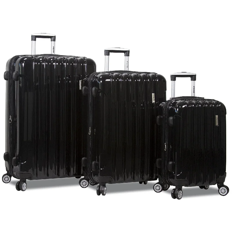 Suitcase with trendy prints-Dejuno Titan Jumbo Hardside 3-PC Spinner Luggage Set With TSA Lock