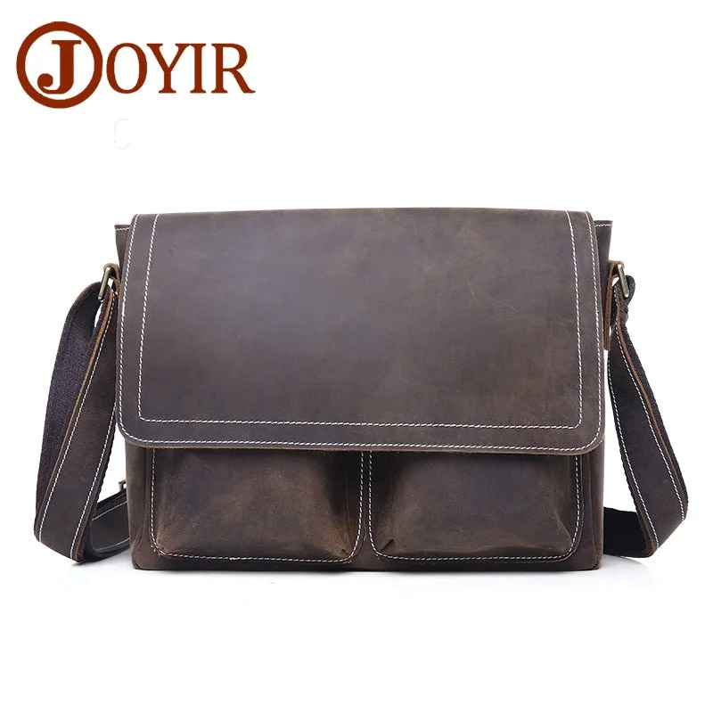 Crossbody for small stuff-Designer Vintage Messenger Bag Genuine Leather Men Bag Cow Leather Alligator Crossbody Bag Famous