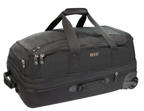 Duffle Bags for roommates-Ecbc Falcon Wheeled Rolling 26-Inch Duffle Bag, Black