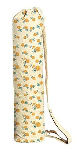 Suitcase with sleek straps-Elegant Seamless Floral Pattern Printed Canvas Yoga Mat Bags Carriers Was_41