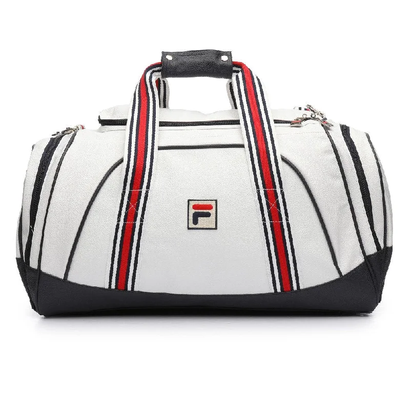 Duffle Bags for local pickup-Fila Unisex Striker Duffle Bag (One Size, White, Navy, Chinese Red)