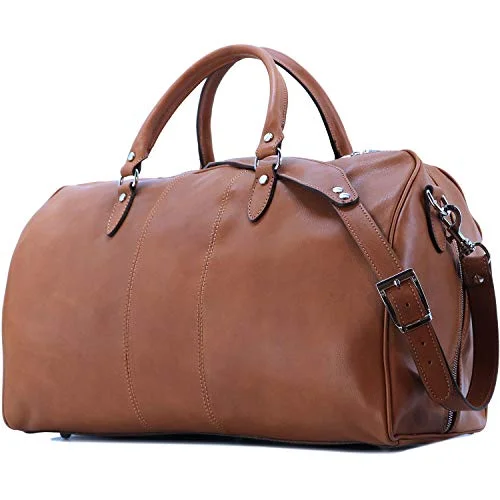 Duffle Bags for logos-Floto Venezia Duffle Bag Travel Bag Luggage version 2.0 (Chestnut Brown)