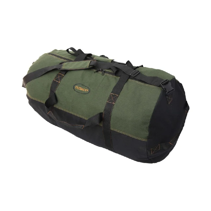 Duffle Bags for e-commerce-Gilbins Heavyweight Cotton Canvas Outback Camping Hiking Duffle Bag X-Large