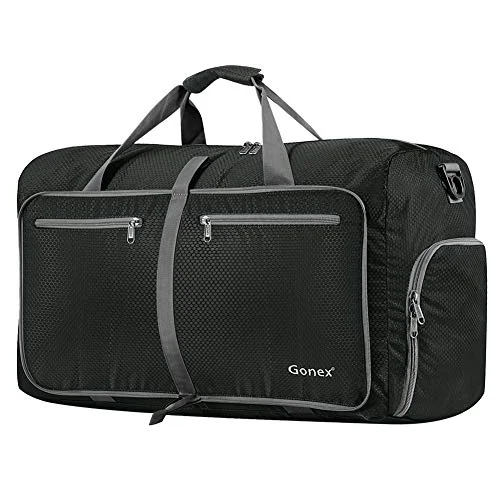 Duffle Bags for planners-Gonex 80L Packable Travel Duffle Bag, Large Lightweight Luggage Duffel (Gray)