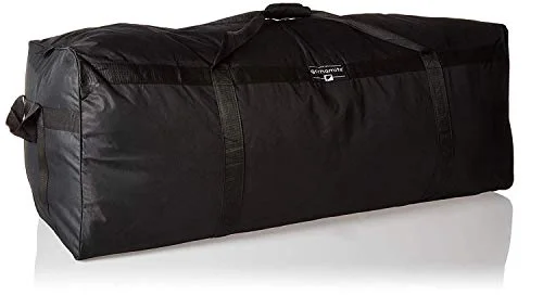 Duffle Bags for binders-Gothamite 50-inch Oversized Duffle Bag Heavy Duty | Luggage Bag | XL Duffle Bag | Sports Bag | Storage Oversized Duffle | 600D Polyester (Black)