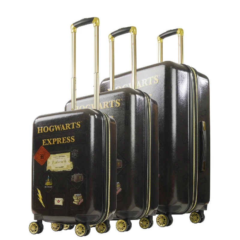 Suitcase with vintage design-Harry Potter Hogwarts Express 3 Pcs Luggage Set Black