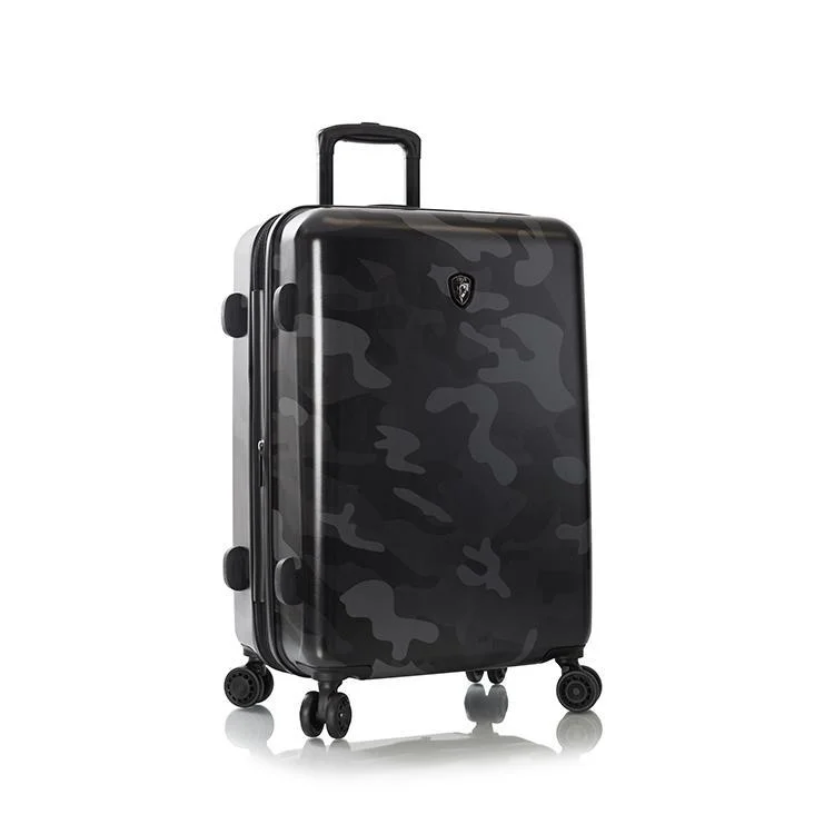 Suitcase with extra strength-Heys Black Camo 26" Fashion Spinner