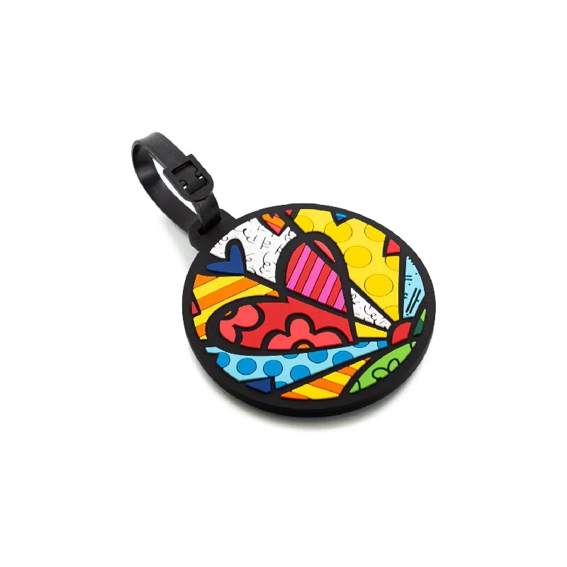 Suitcase with organizational pockets-Heys Britto Luggage Tag - A New Day