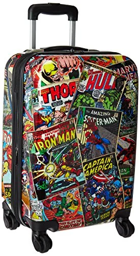 Suitcase with anti-theft features-Heys Marvel 21 Inches, Comics