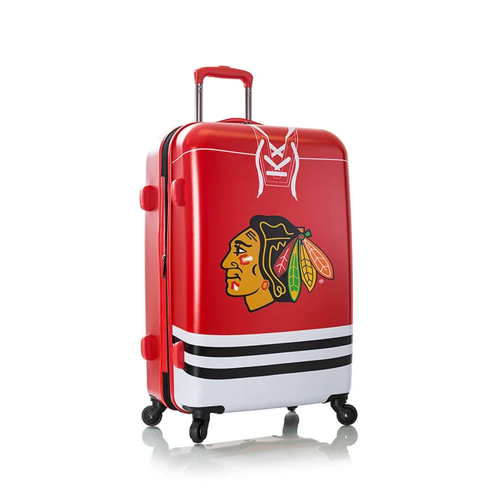 Suitcase for adventure travel-Heys NHL Chicago Blackhawks 26" Hardside Spinner Suitcase