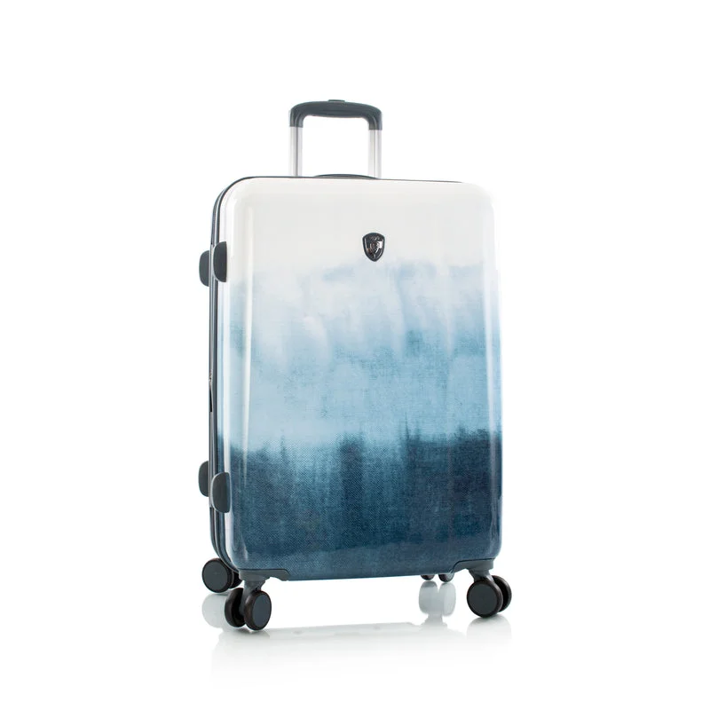 Suitcase for professional trips-Heys Tie-Dye Blue 26" Hardside Spinner Suitcase