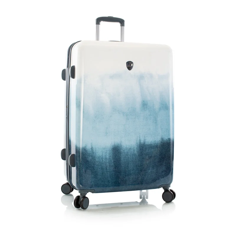 Suitcase with extra durability-Heys Tie-Dye Blue 30" Hardside Spinner Suitcase