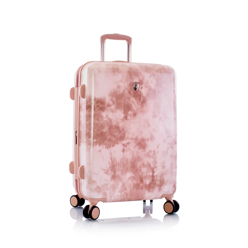 Suitcase with reinforced frame-Heys Tie-Dye Rose 26" Hardside Spinner Suitcase