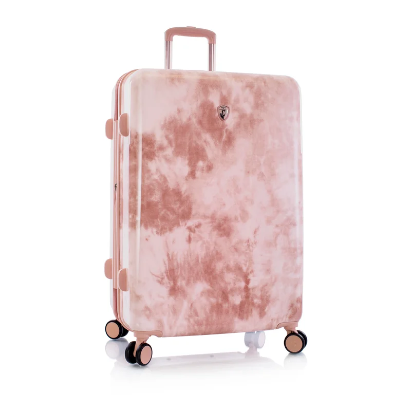 Suitcase with modern straps-Heys Tie-Dye Rose 30" Hardside Spinner Suitcase