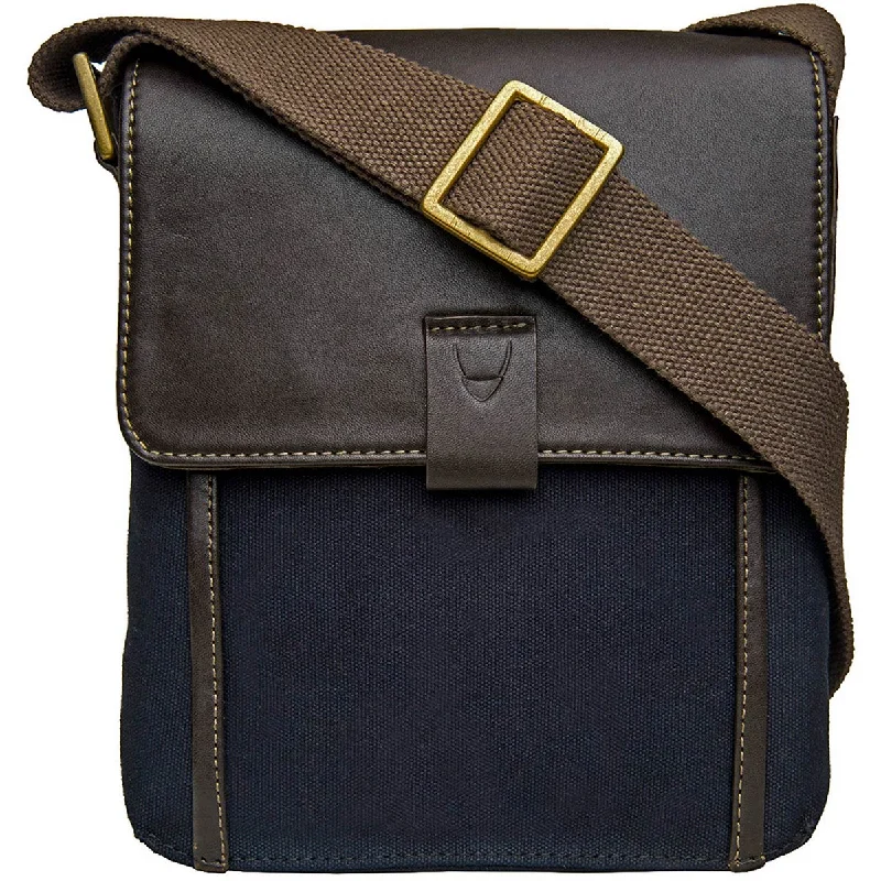 Crossbody with soft lining-Hidesign Aiden Canvas Small Crossbody Bag