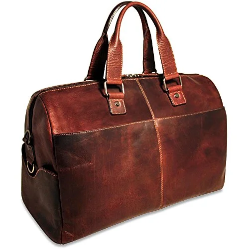 Duffle Bags for denim-Jack Georges Mens Voyager Duffle Bag in Brown