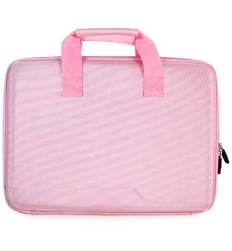 Suitcase with hidden pockets-Kroo Pink Carrying Case For 13-Inch Notebooks