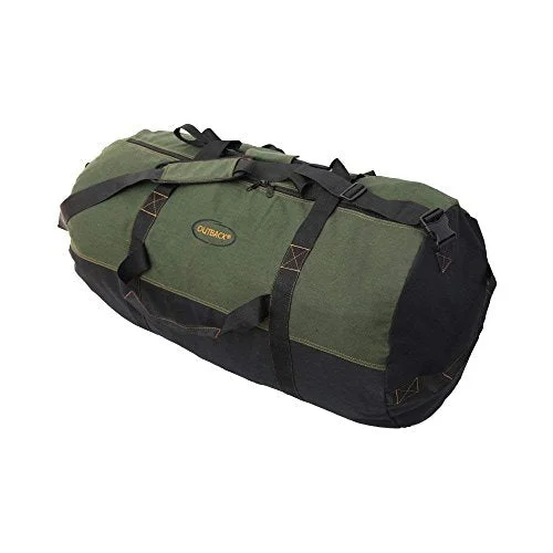 Duffle Bags canvas-Ledmark Heavyweight Cotton Canvas Outback Duffle Bag, Green, Giant 48" x 20"