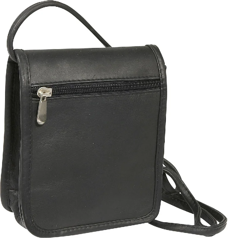 Crossbody for picnic-Ledonne Leather Flap Over Mini Crossbody Bag