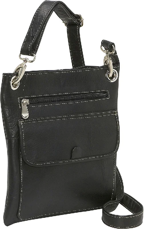 Crossbody for phone charger-Ledonne Leather Front Flap Crossbody