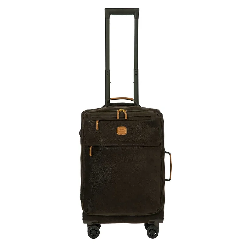 Suitcase for heavy loads-BRIC'S LIFE TROPEA 21" SPINNER OLIVE