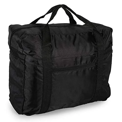 Duffle Bags for factories-Lightweight Travel Weekender Duffle Bag for Carry On Luggage, Vacation, Sports, Yoga, Gym, and Storage - Black