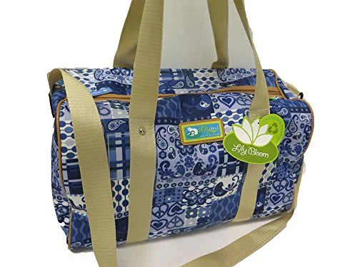 Lily Bloom Little House On The Prairie Denim Nylon Tara Overnight Duffle Bag