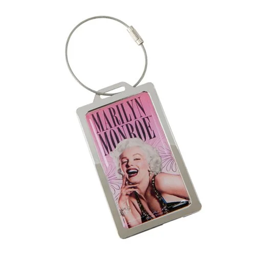 Suitcase for winter travel-Marilyn Monroetm Metal Luggage Tag By Vandor