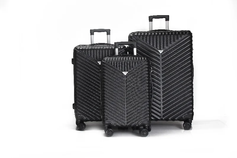 Suitcase for frequent travelers-Mirage Lan 3 Piece Hardside Spinner Luggage Set