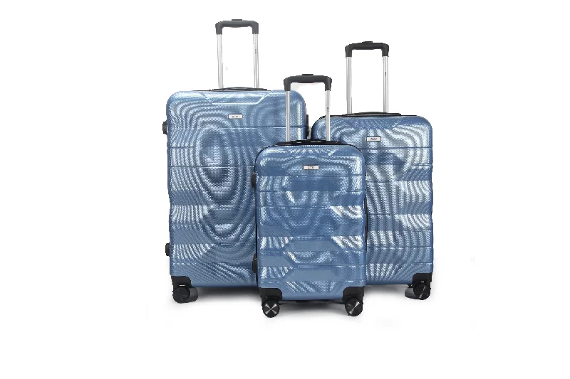 Suitcase with trendy patterns-Mirage Maggie 3 Piece Hardside Spinner Luggage Set