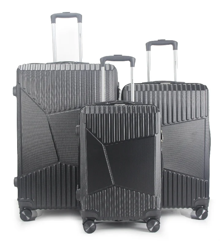 Suitcase with compact design-Mirage Melinda 3 Piece Hardside Spinner Luggage Set