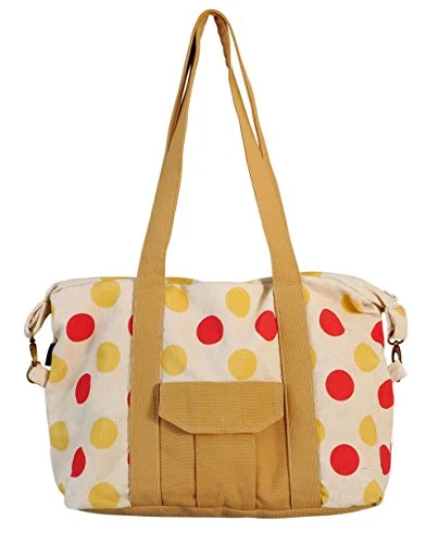 Suitcase for daily commutes-Polka Dot Polka Dot Print Picnic, Shopping Multi-Purpose Canvas Zipper Bag