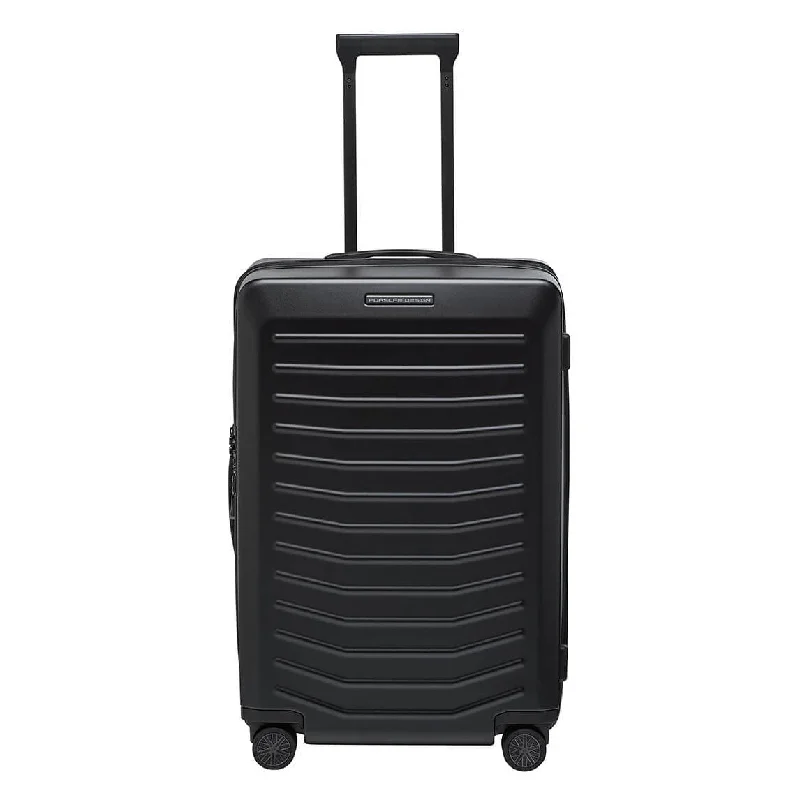 Suitcase with sturdy frame-Porsche Design Roadster Hardside 27" Spinner Expandable - Matte Black