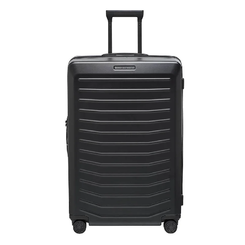 Suitcase with water-resistant shell-Porsche Design Roadster Hardside 30" Spinner Expandable - Matte Black