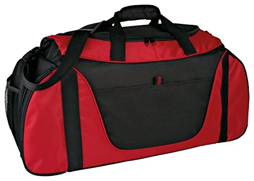 Port & Company Adjustable Shoulder Strap Two-Tone Duffle Bag