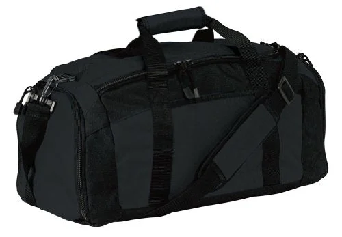 Suitcase with compact size-Port & Company Gym Bag, Black